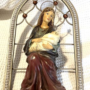 Madonna and Child Wall Shrine