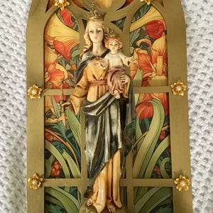 Madonna and Child Wall Shrine 2