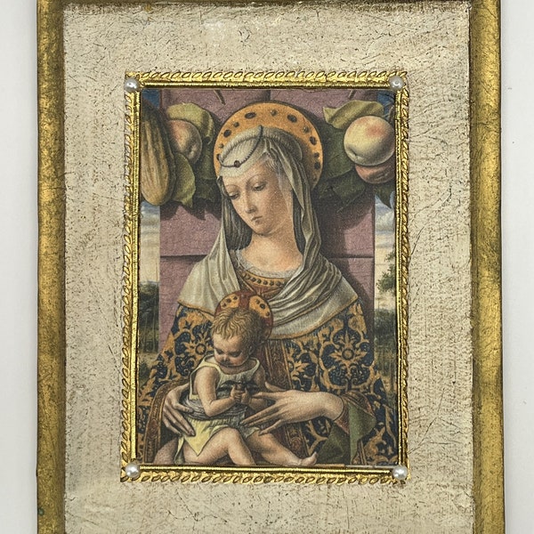 Florentine Renaissance Madonna and Child by Carlo Crivelli wall plaque