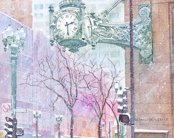 State Street Clock Chicago
