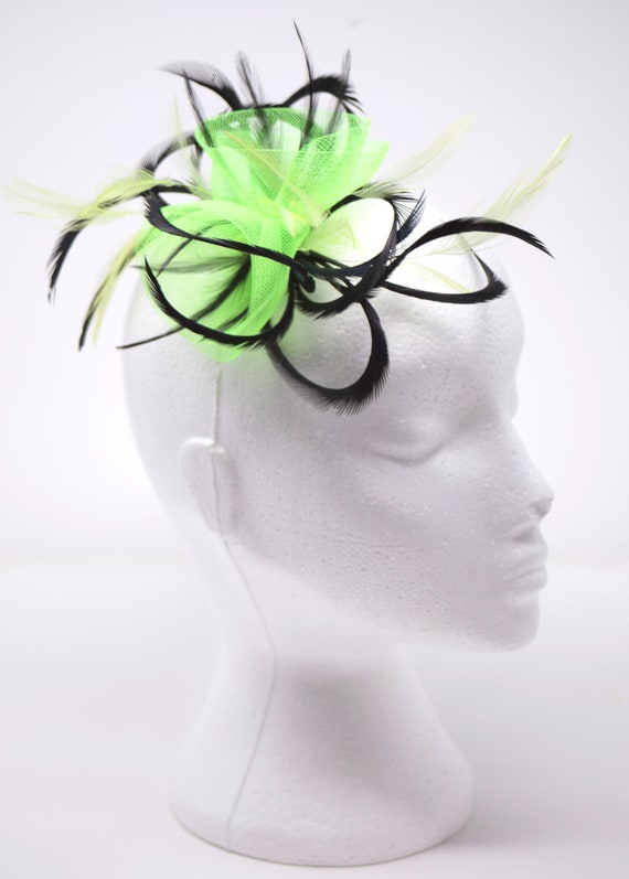 Navy Blue Fascinator on Comb Clip 