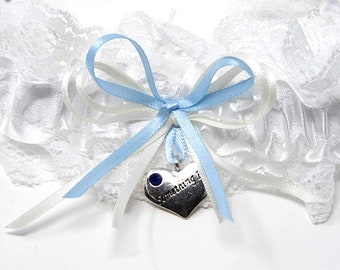 Quelque chose de bleu Garter Mariage Plus Taille ...