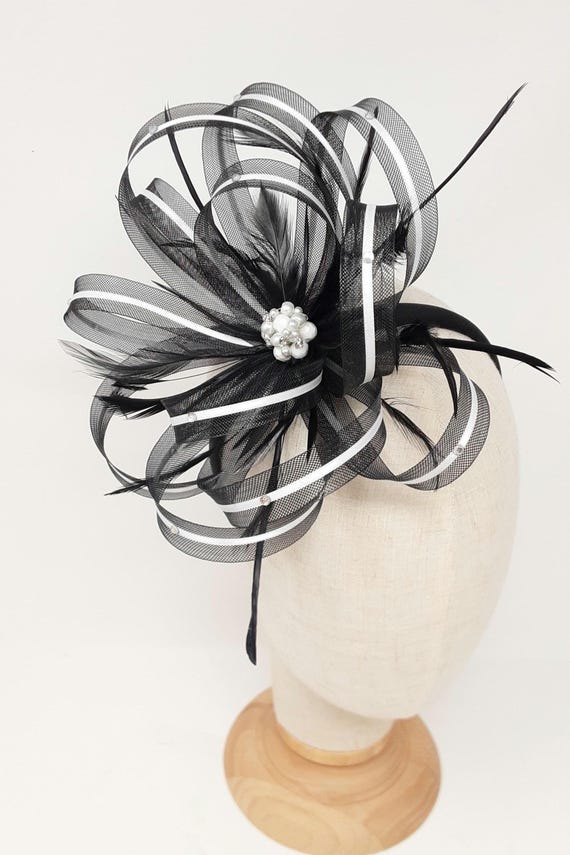 Black and pearl fascinator BABEYOND Veil Fascinator Hat for Women Tea Party Kentucky  main image 3