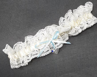 Something blue Wedding Garter Plus Size …