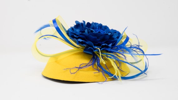 Yellow \u0026 Electric Blue Hatinator - Etsy