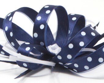 White Polka Dot Fascinator 