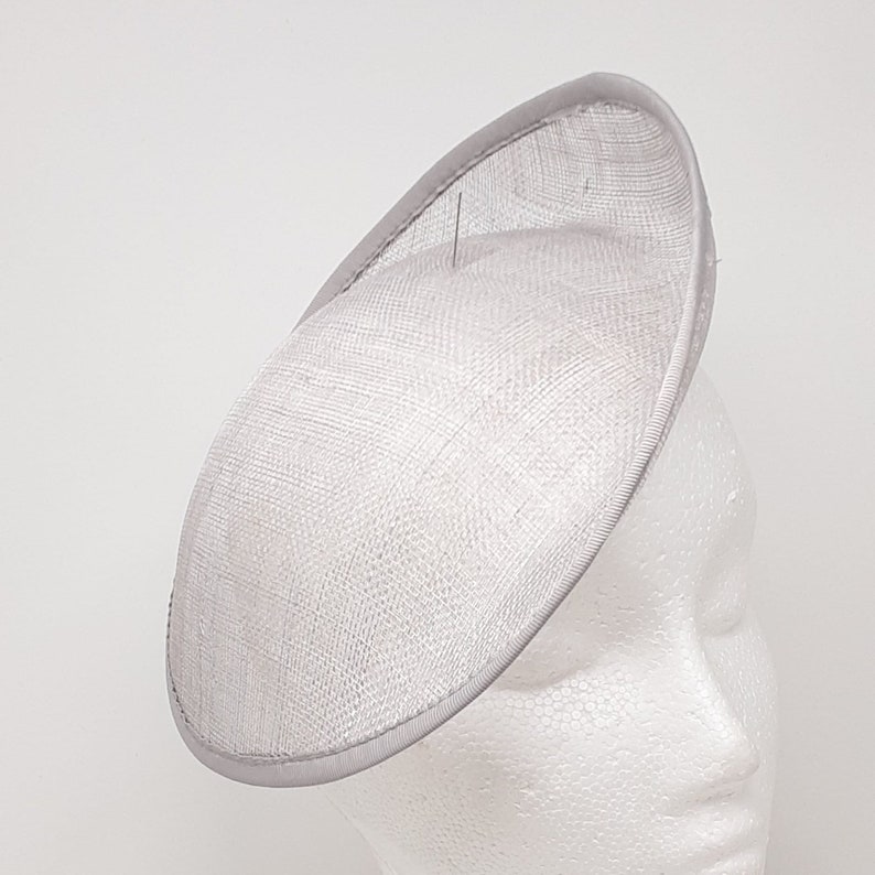 Bibi Sinamay DIY hatinator base 23 cm. grey