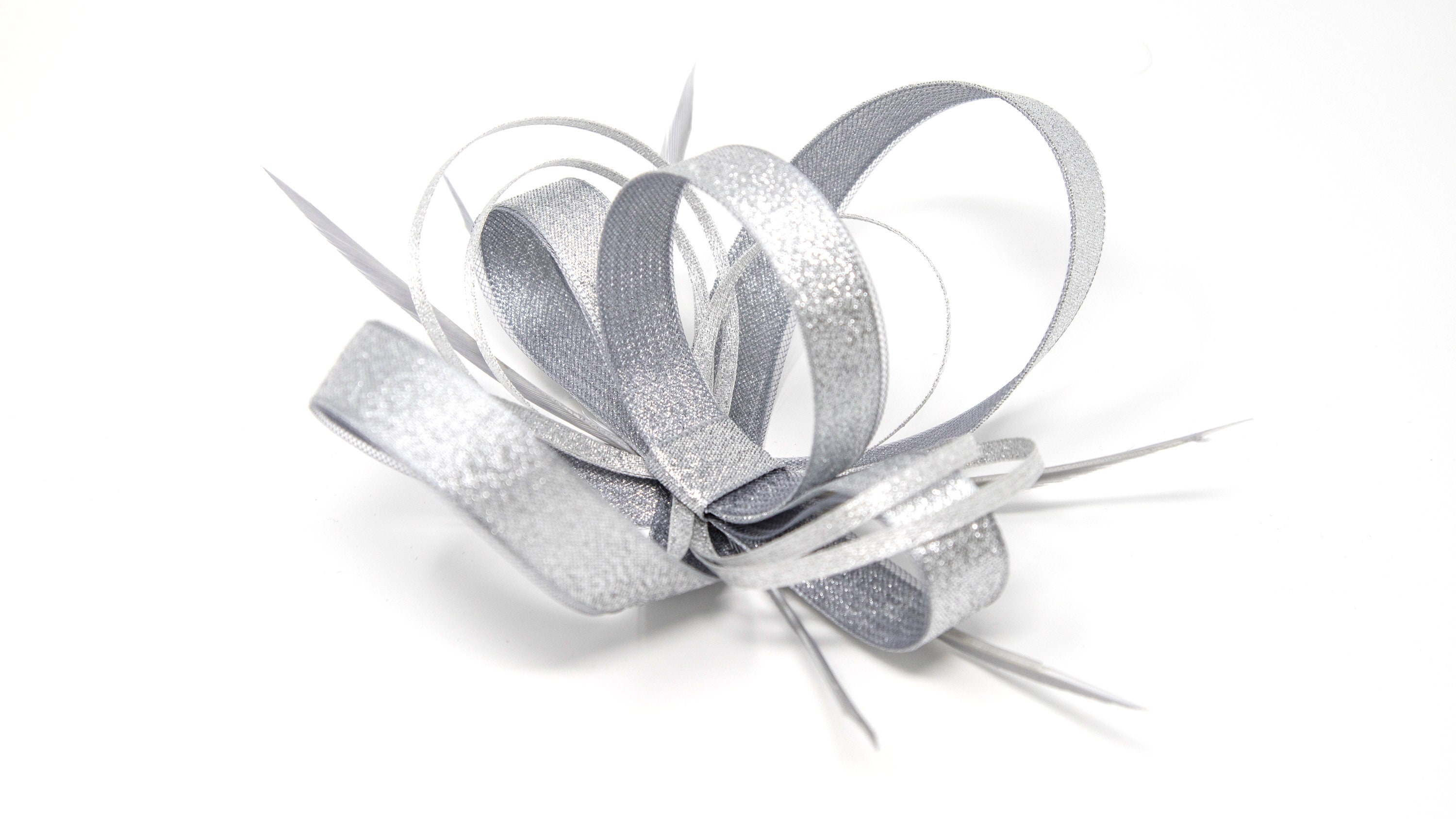 Silver comb fascinator Clearance