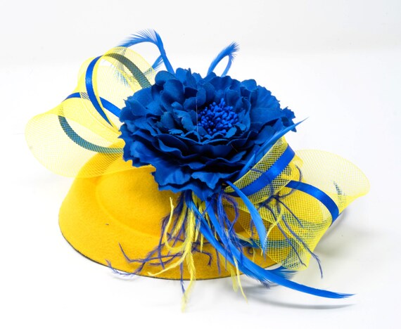 Yellow \u0026 Electric Blue Hatinator - Etsy