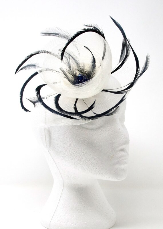 Navy Blue Hatinator Fascinator 