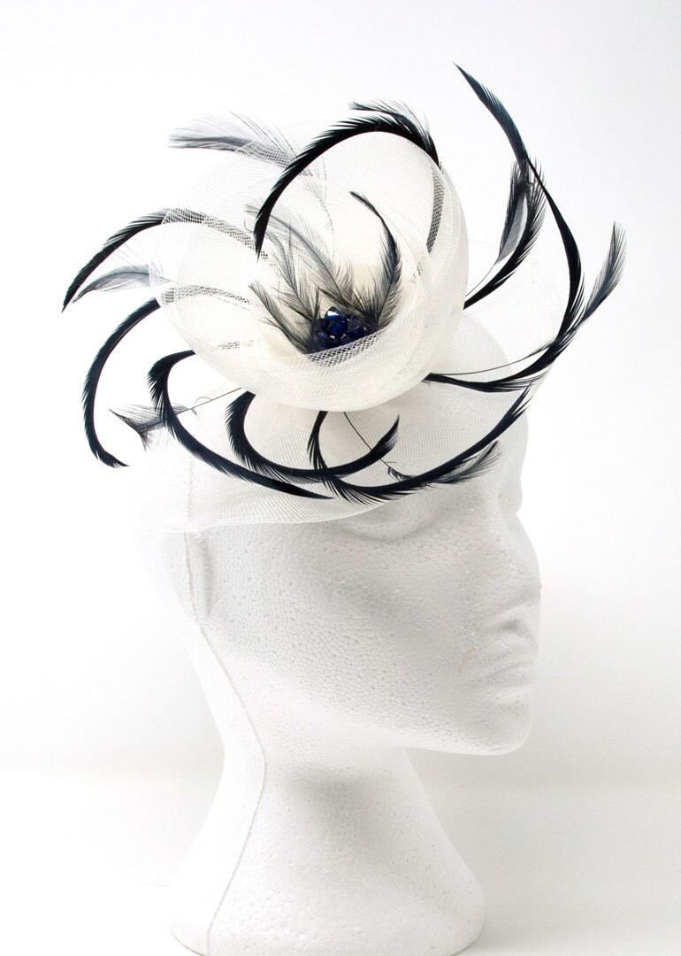 Navy Blue Hatinator Fascinator 