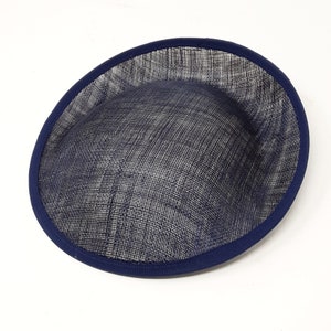 Sinamay DIY hatinator fascinator base 23cm. navy