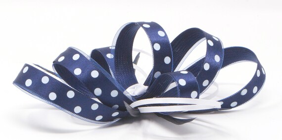 Polka Dot Fascinator With Comb Clip 