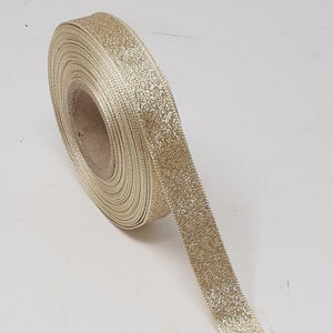 Metallic Gold Ribbon, Mesh 7mm, 15mm, 25mm, 60mm for Milinery ...