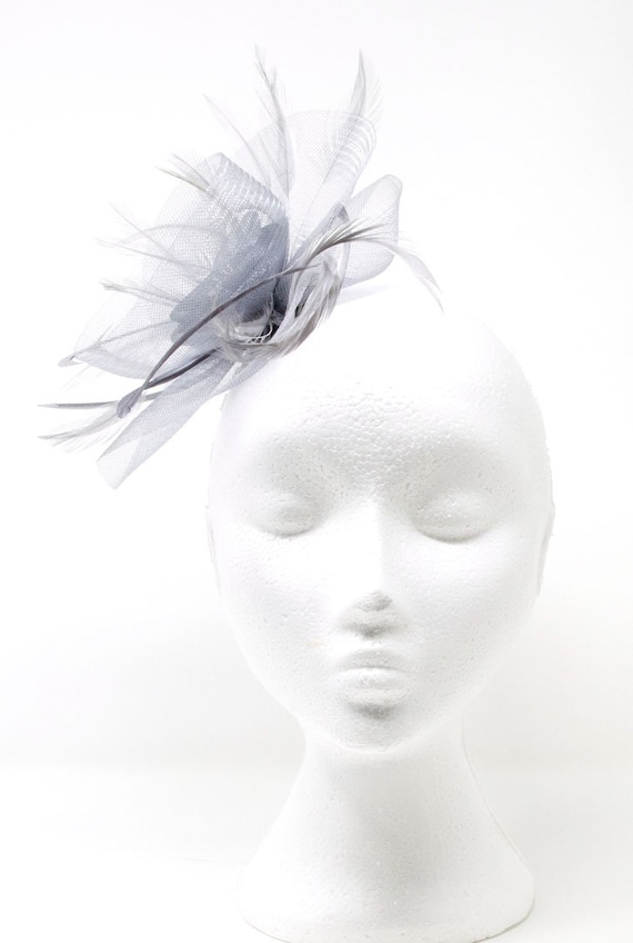 Ivory pearl fascinator witha touch of sparkle on comb Alice band or clip
