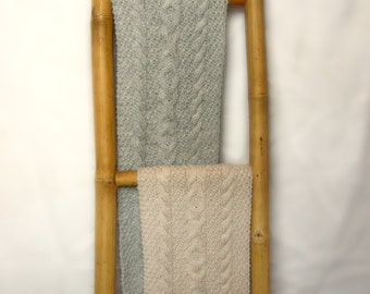 Extra long Woman Scarf - extra long scarf for women - women celtic long scarf  - very soft yarn - wool and alpaca - ALERA golden beige