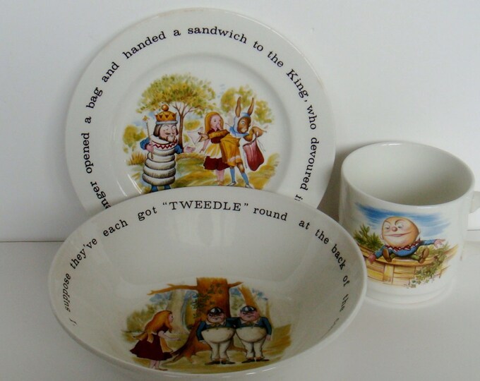 Vintage Alice in Wonderland Johnson Brothers Ironstone Nursery Etsy