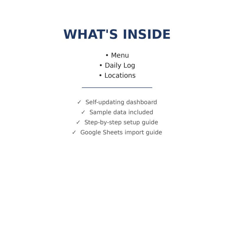 Food Truck Daily P&L Tracker | Menu Profit and Location Analysis (excel ...