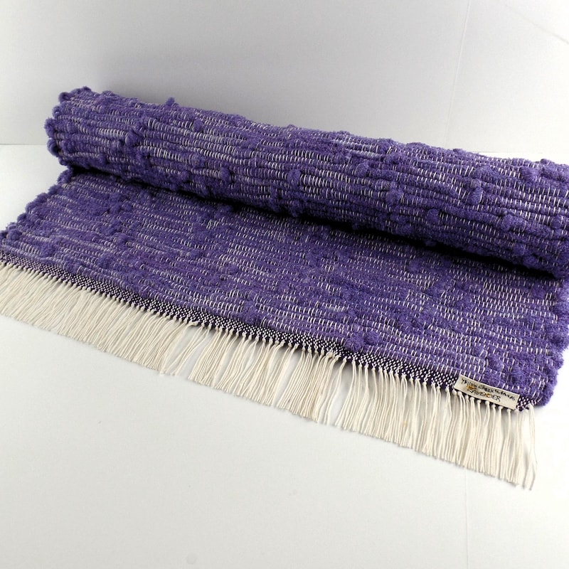 Lavender Rag Rug YellowCreekWeavers - Etsy
