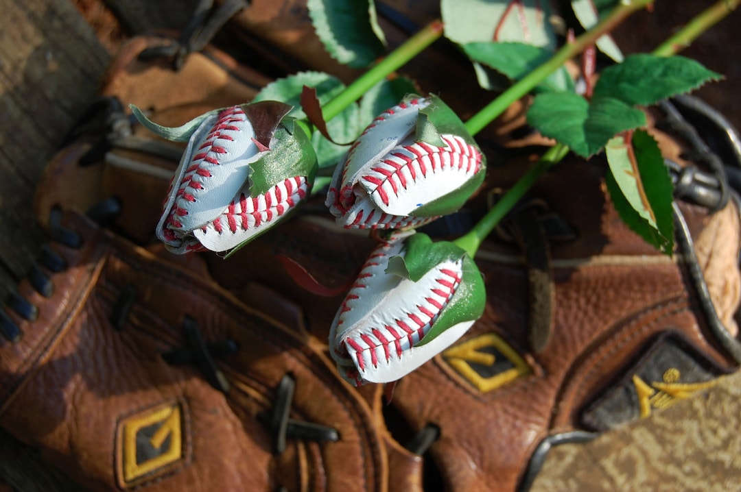 Baseball Sport Bud Roses - Etsy