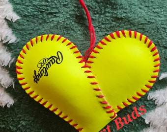 Plump Softball Heart