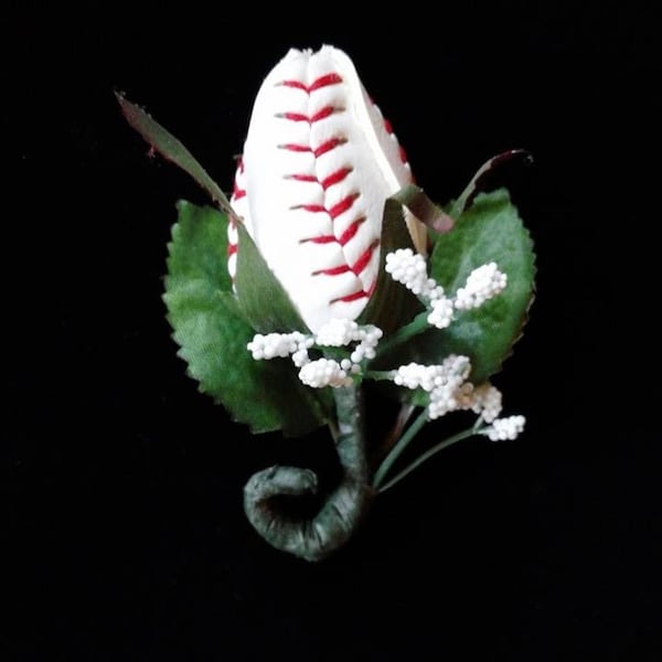 Boutonnière Baseball Rose Sport Bud