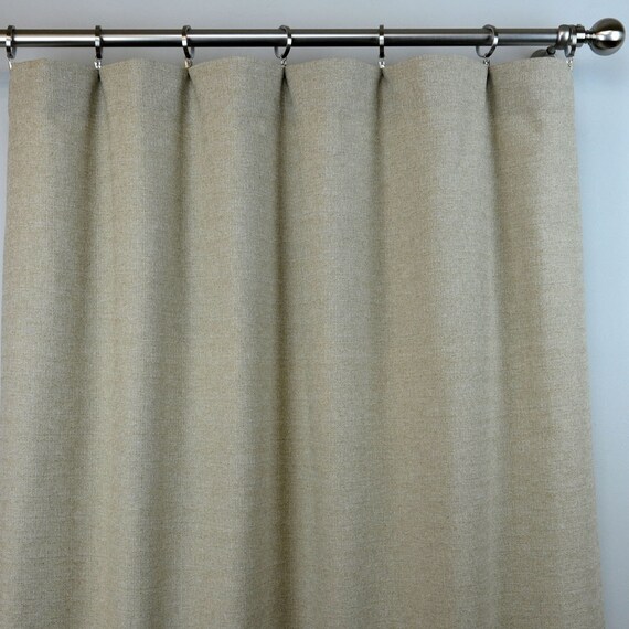Pair Of Rod Pocket Curtains In Taupe Beige Ivory Solid Denton Pair Of Rod Pocket Curtains In Taupe Beige Ivory Solid Denton