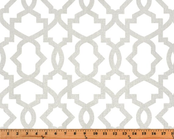 French Light French Gray White Sheffield Trellis Curtains Etsy
