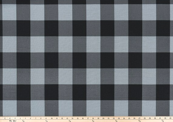 Large Black And Gray Buffalo Check Curtains Grommet 84 96