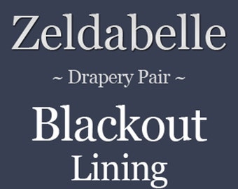 Premium Blackout Lining (White) For Drapery Panels - Four Widths 24W, 50W. 73W, 100W