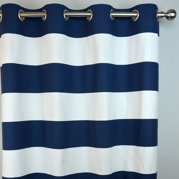 Navy White Horizontal Stripe Curtains Cabana Grommet Top Uk Navy White Horizontal Stripe Curtains, Blue And White Striped Curtains Uk