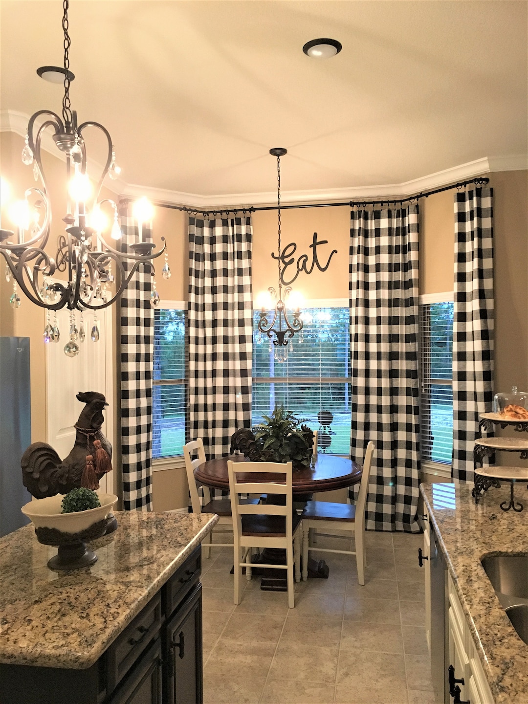Buffalo plaid curtains discount