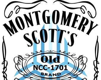 Montgomery Scott's Whiskey SVG ver 2