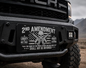 2nd Amendment - License Plate - Laser Engraved