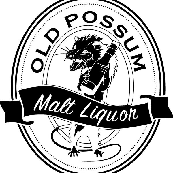 Old Possum Malt Liquor Lable