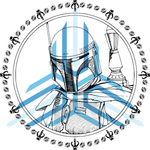 Boba Fett Uhr SVG