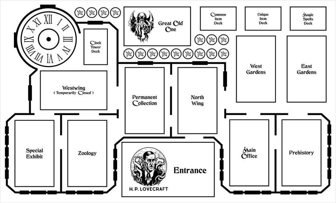 Elder Sign Game Mat SVG File Etsy