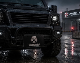 Umbrella Corporation - License Plate - Laser Engraved