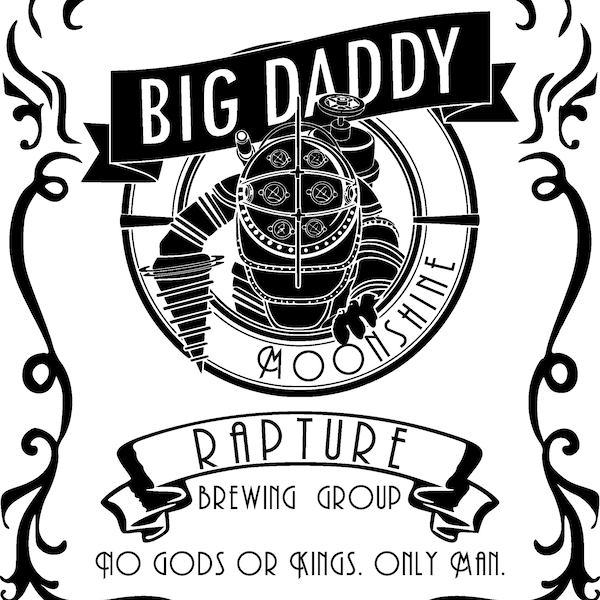 Big Daddy Moonshine Label SVG