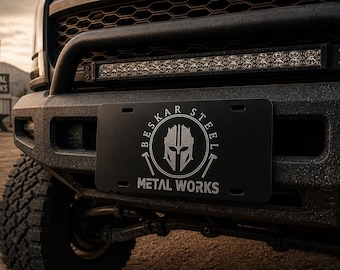 Beskar Metal Works - License Plate - Laser Engraved