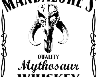 Mandalore Whiskey svg fan art label