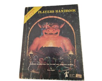 TSR PLAYERS HANDBOOK 1978/1980 6th print 1st Edition Dungeons & Dragons