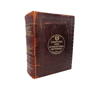 Webster International Dictionary - Etsy