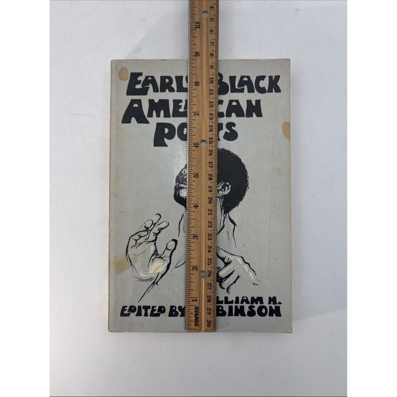 vintage 1969 early black american poets robinson, william h 1st ed. paperback image 2