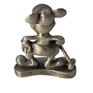 Hudson Fine Pewter Mickey Mouse Figurine "Mickeys Polo Team" #5313 image 4