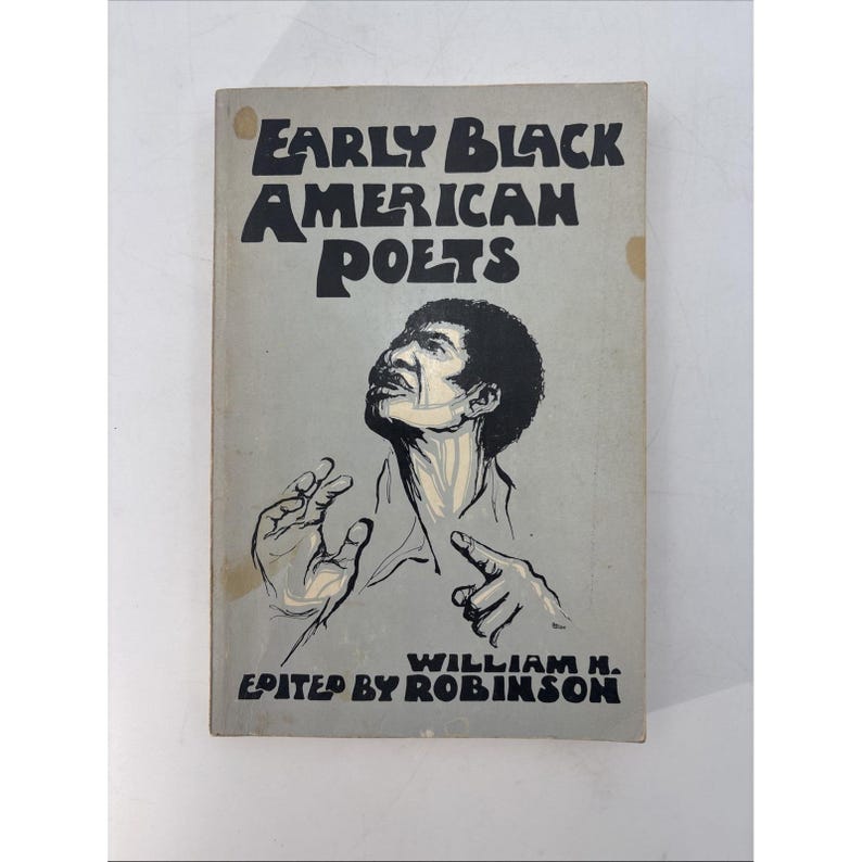 vintage 1969 early black american poets robinson, william h 1st ed. paperback image 1
