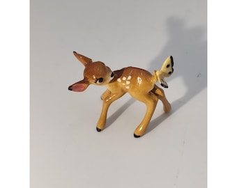 Vintage Hagen Renaker Disney Bambi with Butterfly figurine