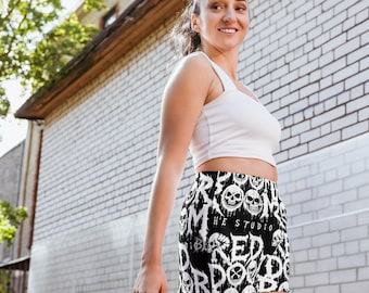 BLVCK Red Door Room Skull Crypt Booty Shorts
