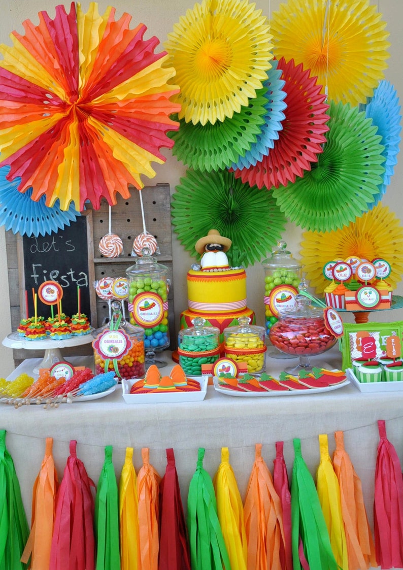 Tissue Paper FiestaTassel Garland Fiesta//Mexico//Parties Etsy