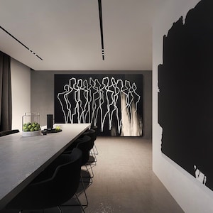 BLACK AND WHITE art Pittura astratta Extra large Wall Art nero bianco moderna tela originale unico arte decoro contemporaneo minimal art